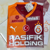 25/26 Galatasaray Home Fans Soccer Jersey(Advertisement)(带胸前广告五星）