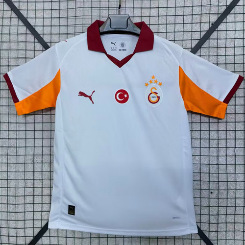 25/26 Galatasaray Away Fans Soccer Jersey(Advertisement)(带胸前广告五星）