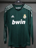 2012/2013 RMA Third  Player Version Long Sleeve Retro Soccer Jersey长袖球员