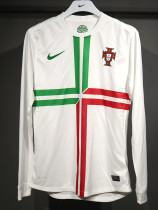 2012 Portugal Away Player Version Long Sleeve Retro Soccer Jersey (长袖球员)