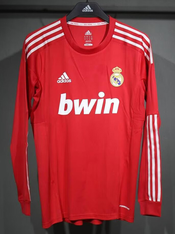 2011/2012 RMA Away Player Version Long Sleeve Retro Soccer Jersey (长袖球员)