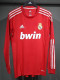 2011/2012 RMA Away Player Version Long Sleeve Retro Soccer Jersey (长袖球员)
