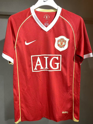 2006/2007 Man Utd Home Player Version Retro Soccer Jersey球员