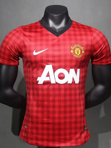 2012/2013 Man Utd Home Player Version Retro Soccer Jersey球员