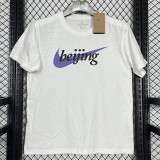 2025 T243 NK Co branded Edition White Pure Cotton  T-shirt