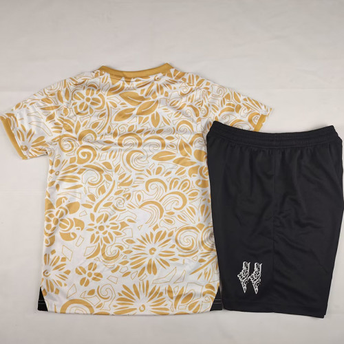 25/26 Palestino Deportivo Golden Yellow Kids  Soccer Jersey(英文版)