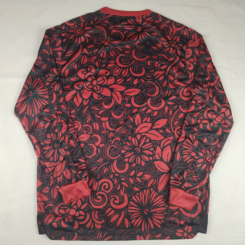 25/26 Palestino Deportivo Black & Maroon Long Sleeve Soccer Jersey(英文版)