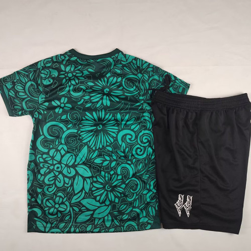 25/26 Palestino Deportivo Dark Green Kids  Soccer Jersey(英文版)