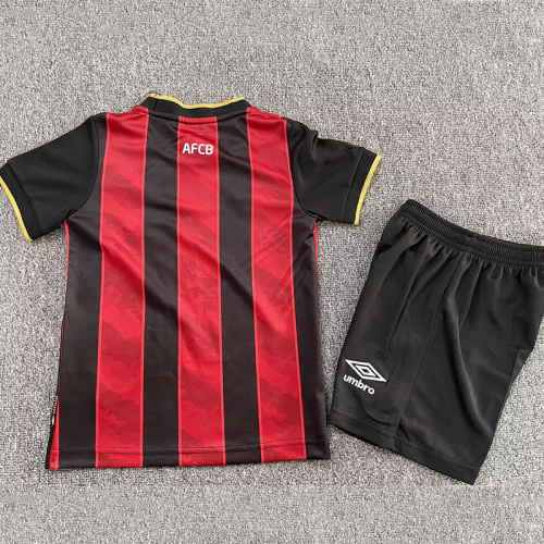 25/26 Bournemouth Home Kids Soccer Jersey