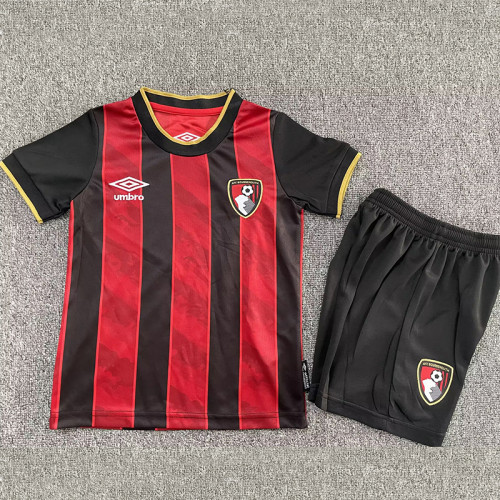 25/26 Bournemouth Home Kids Soccer Jersey