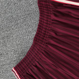 25/26 Bayern Maroon Retro Training vest Suit (直纹）