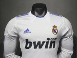 2010/2011 RMA Home Player Version Long Sleeve Retro Soccer Jersey(长袖)