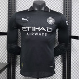 25/26 Man City Away Player Version Long Sleeve Soccer Jersey长袖