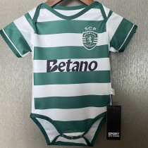 25/26 Sporting Lisbon Home Baby Infant Crawl Suit 25/26 Sporting Lisbon Home Baby Infant Crawl Suit