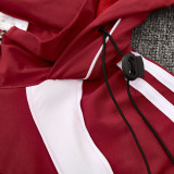 25/26 Bayern Red Hooded Windbreaker Tracksuit