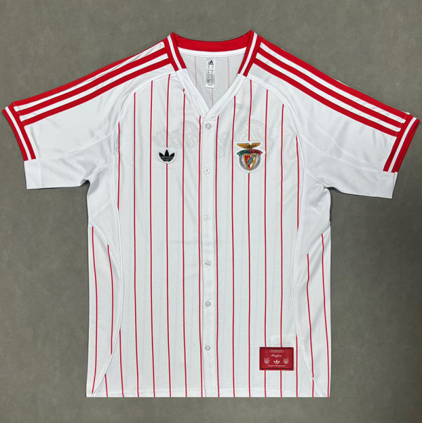 25/26 Benfica White Casusl Edition Baseball jersey