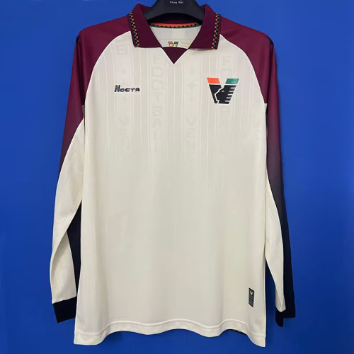 25/26 Venezia FC White  Long Sleeve Soccer Jersey(tenezia胸前广告)