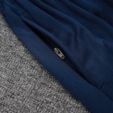 25/26 PSG Royal Blue Half Pull Tracksuit#E25147  (肩蓝、半拉链)