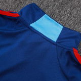 25/26 ARS Royal Blue Retro Half Pull Tracksuit #B2592(半拉链)