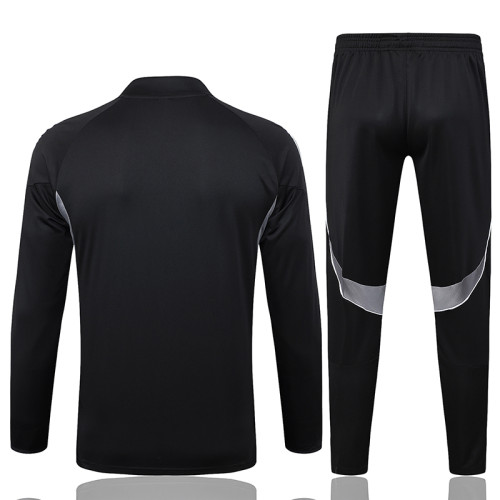 25/26 Germany Black Half Pull Tracksuit #B2586 (四星\半拉链)