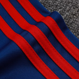 25/26 ARS Royal Blue Retro Half Pull Tracksuit #B2592(半拉链)
