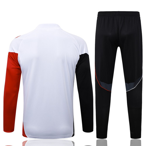 25/26 Ajax White Kids Half Pull Tracksuit #E25125(童装/半拉链)