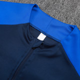 25/26  PSG Royal Blue Half Pull Tracksuit#B2585  (肩蓝、半拉链)
