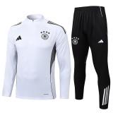 25/26 Germany White Half Pull Tracksuit #B2587 (四星\半拉链)
