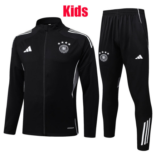 25/26 Germany Black Kids Jacket Tracksuit#E25148(童装\四星)