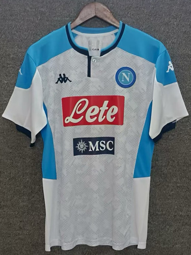 2019 Napoli White Retro Soccer Jersey