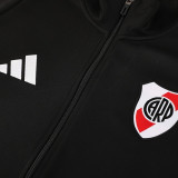 25/26 River Plate Black Jacket Tracksuit#01
