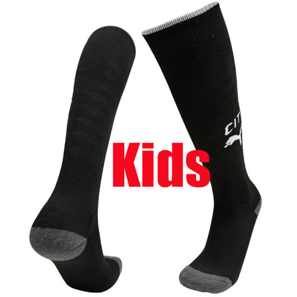 25/26 Man City Away Black Kids socks(儿童)