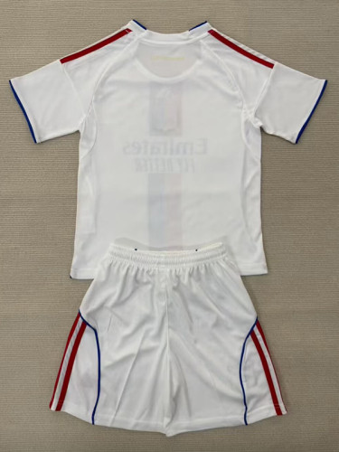 25/26 Lyon Home Kids Soccer Jersey