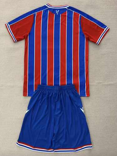 25/26 Crystal Palace Home Kids Soccer Jersey