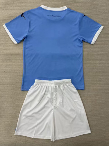 25/26 Lazio Home Kids Fans Soccer Jersey
