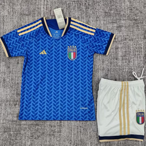 25/26 Italy Home  Kids Soccer Jersey