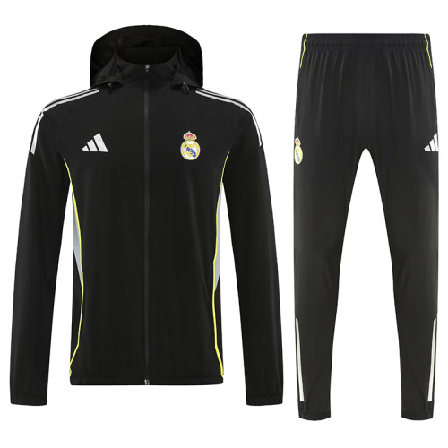 25/26 RMA Black Hooded Jacket Tracksuit
