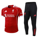 25/26 LIV Home  Player Version Soccer Jersey&Black pants