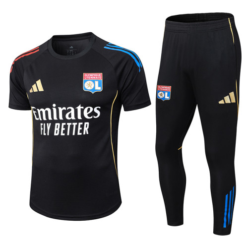 25/26 Marseille Black Player Version Training shirts &Black pants