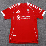 25/26 LIV Home  Player Version Soccer Jersey&Black pants