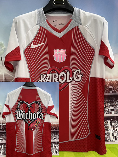 25 /26 BAR Red&White Special Edition Fans Soccer Jersey前后广告