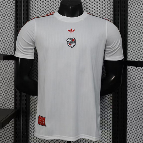 25/26 River Plate  Anniversary Edition Retro White  Player Version Training Shirts