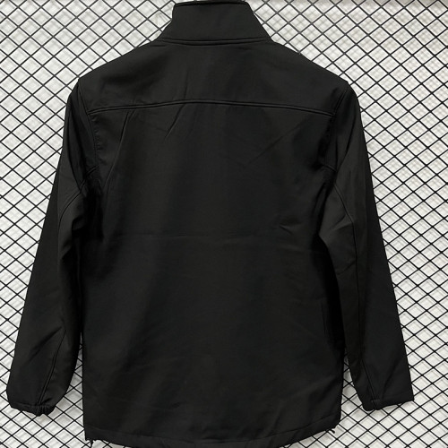 25/26 PSG Black Thickened Assault Stand Collar Windbreaker (RK901立领加厚冲锋衣）