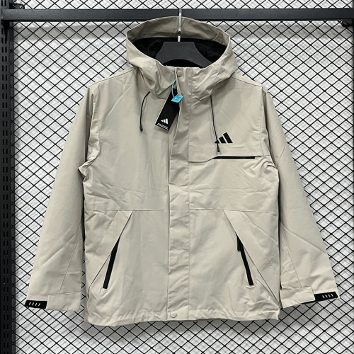 25/26ＡＤ Khaki Thickened Assault  Hooded Windbreaker #H004