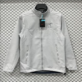 25/26 RK906 White Thickened Assault Stand Collar Windbreaker (立领加厚冲锋衣）