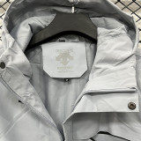 25/26 DESCENTE Grey Thickened Assault  Hooded Windbreaker #H003