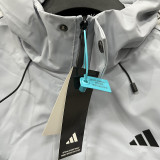 25/26ＡＤ Grey Thickened Assault  Hooded Windbreaker #H004