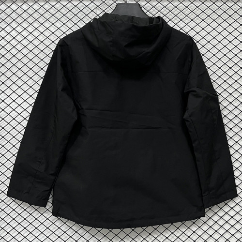 25/26 DESCENTE Black Thickened Assault  Hooded Windbreaker #H002