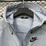 25/26 NK Silvery Thickened Assault  Hooded Windbreaker#RK 1102 (加厚冲锋衣）