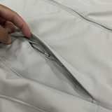 25/26 NK Grey Thickened Assault  Hooded Windbreaker# RK1102 (加厚冲锋衣）